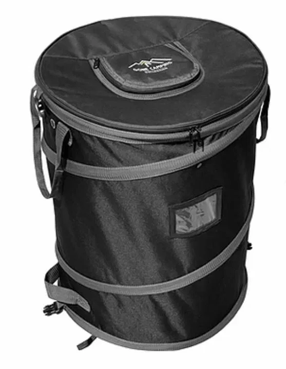 GCTB01 – TRAIL SPHERE Trash Can, 30 Gallon Capacity Round Recycling Bin Free Standing Collapsible 18 Inch Diameter x ...